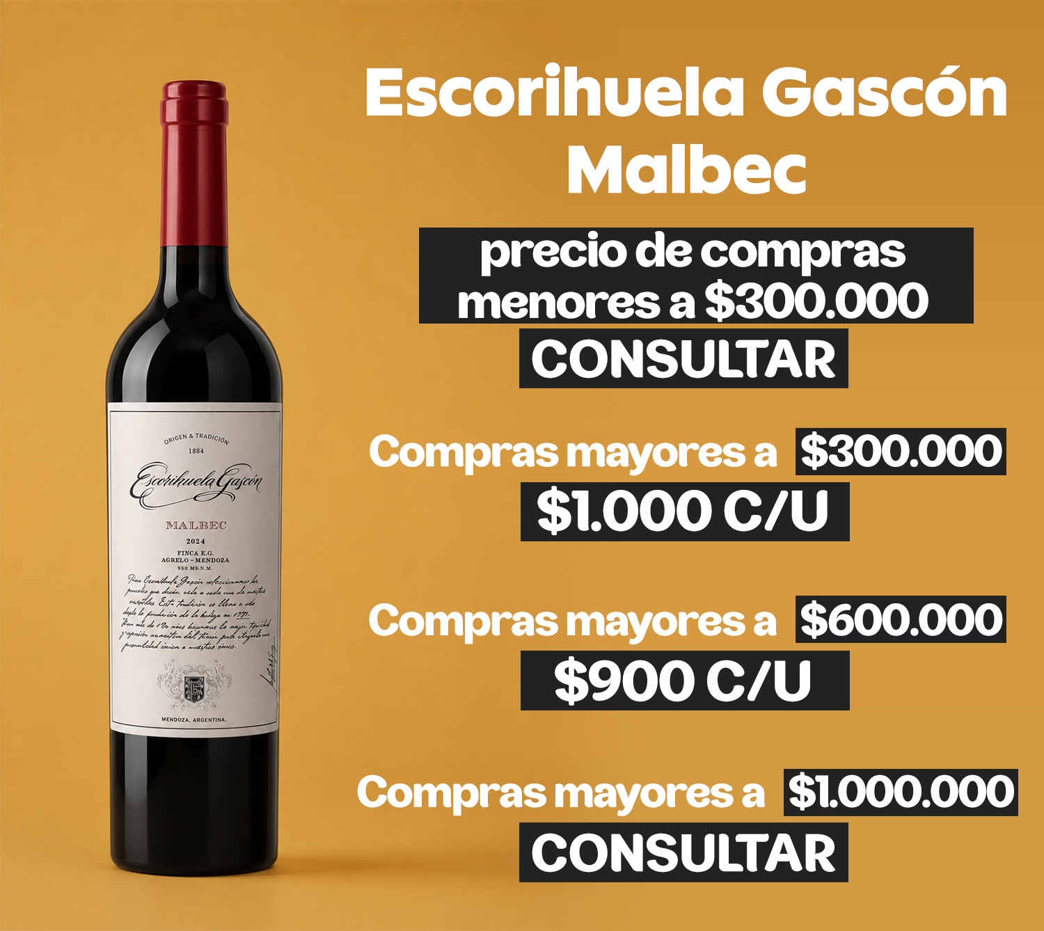 ESCORIHUELA GASCON MALBEC